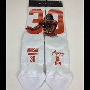 Phillip Lindsay STRIDELINE SOCKS. SIZE M/L